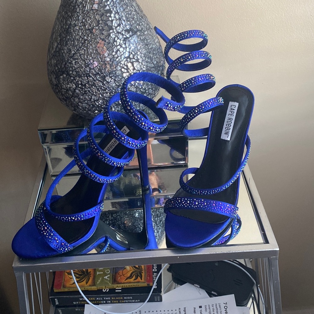 Royal blue heels